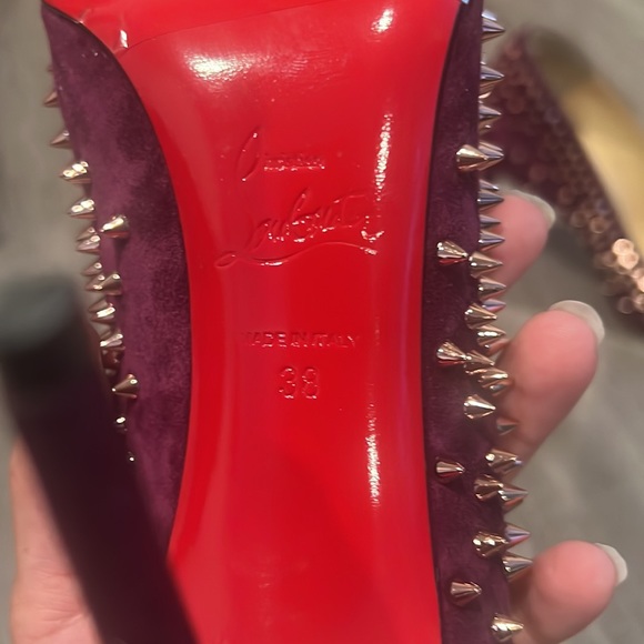 Beautiful purple and gold Christian Louboutin heels! - Picture 4 of 5